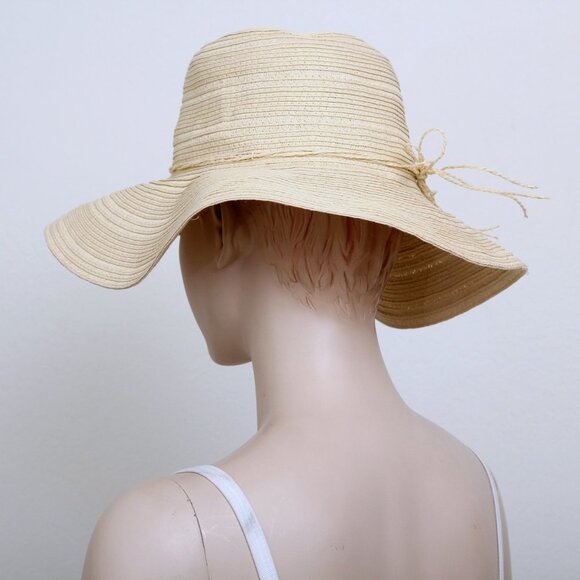 Women's Wide Brim Floppy Sun Hat with Braid - Picture 3 of 7